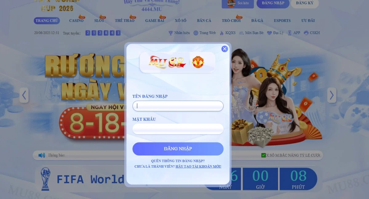 Đăng nhập mu88